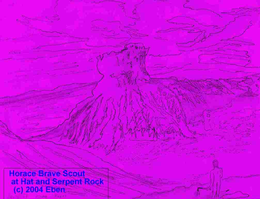 Horace and Hat and Serpent Rock